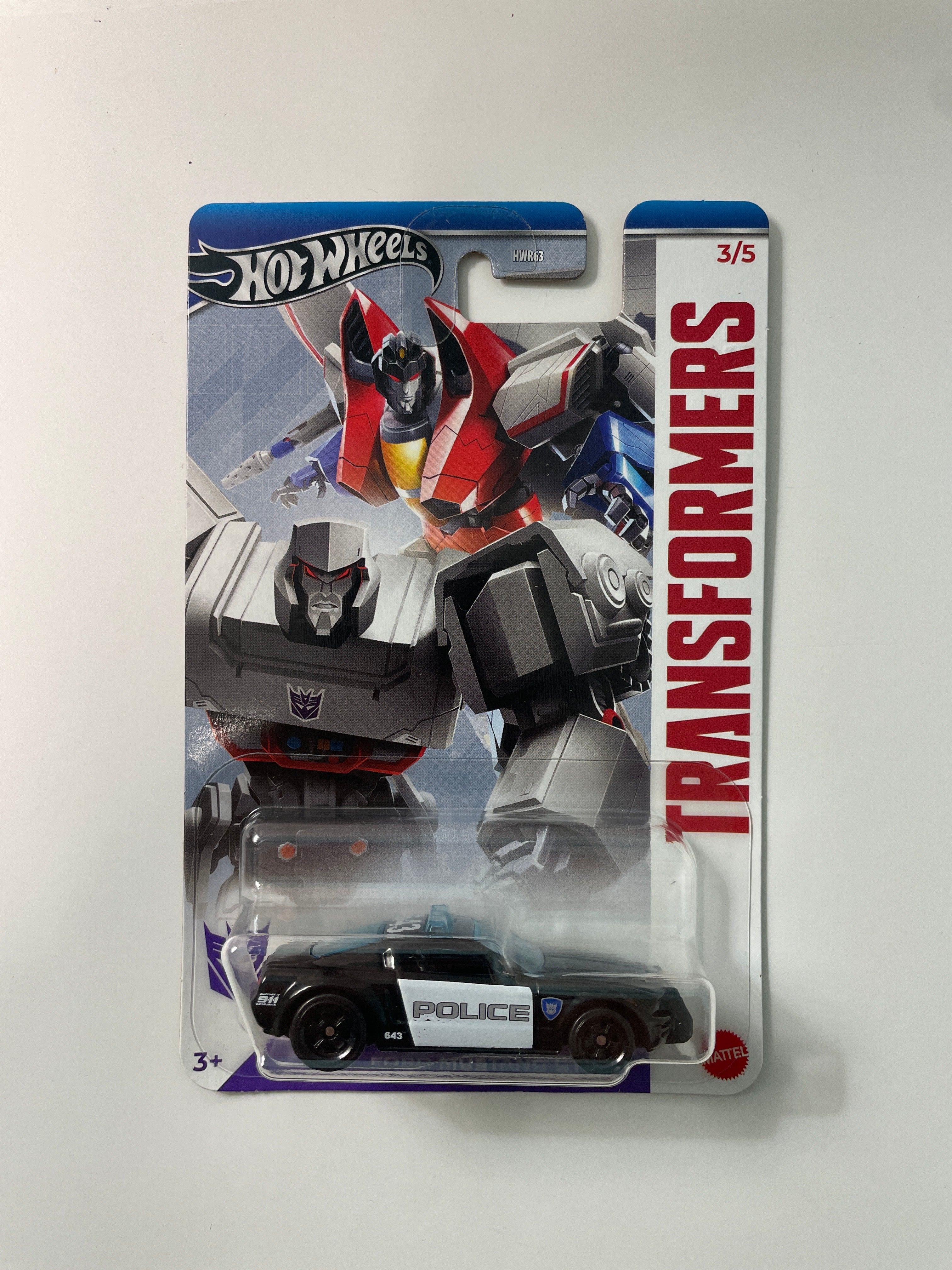 Hot Wheels 1/64 Transformers Ford Mustang GT Police Black – Flipn Diecast