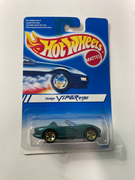 Hot Wheels 1/64 Dodge Viper RT/10 Green - Damaged Card