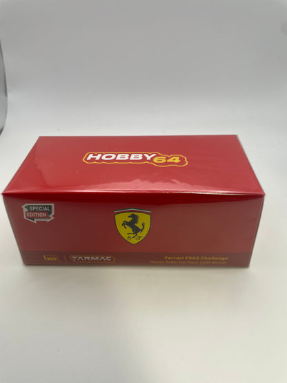 Tarmac Works 1/64 Ferrari F355 Challenge Macau Super Car Race 1994 Winner #01 Charles Kwan Special Edition - HOBBY64 Red