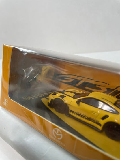 Time Micro 1/64 Porsche 992 GT3 RS Yellow & Black
