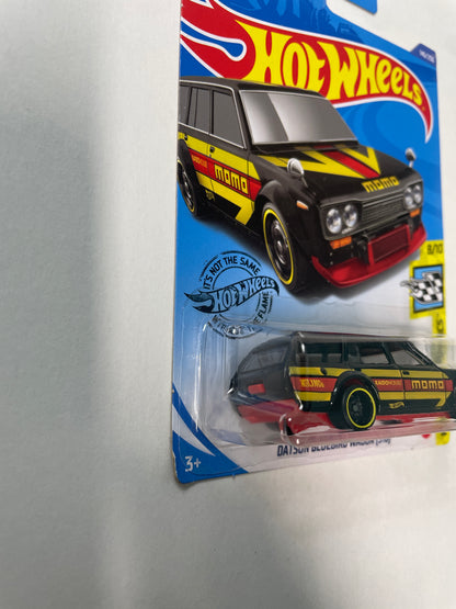 Hot Wheels 1/64 Datsun Bluebird Wagon 510 Momo Black - Damaged Box