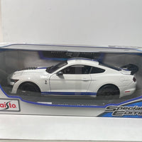 1/18 Maisto 2020 Mustang Shelby GT500 White & Blue