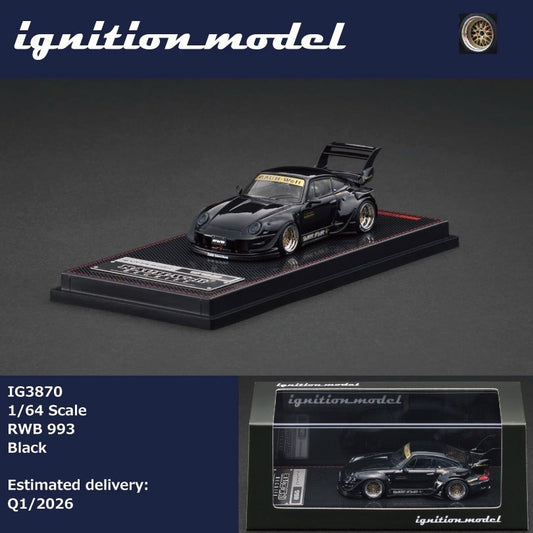 Ignition Model 1/64 RWB 993 Black - 3870