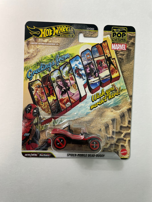 Hot Wheels 1/64 Pop Culture Marvel Spider-Mobile Dead-Buggy Red - JHX06