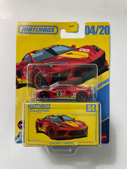 Matchbox Collectors 1/64 2020 Chevy Corvette Red & Yellow - JMX02