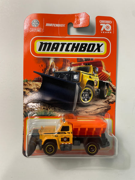 Matchbox 1/64 Plow Master 6000 Yellow & Orange