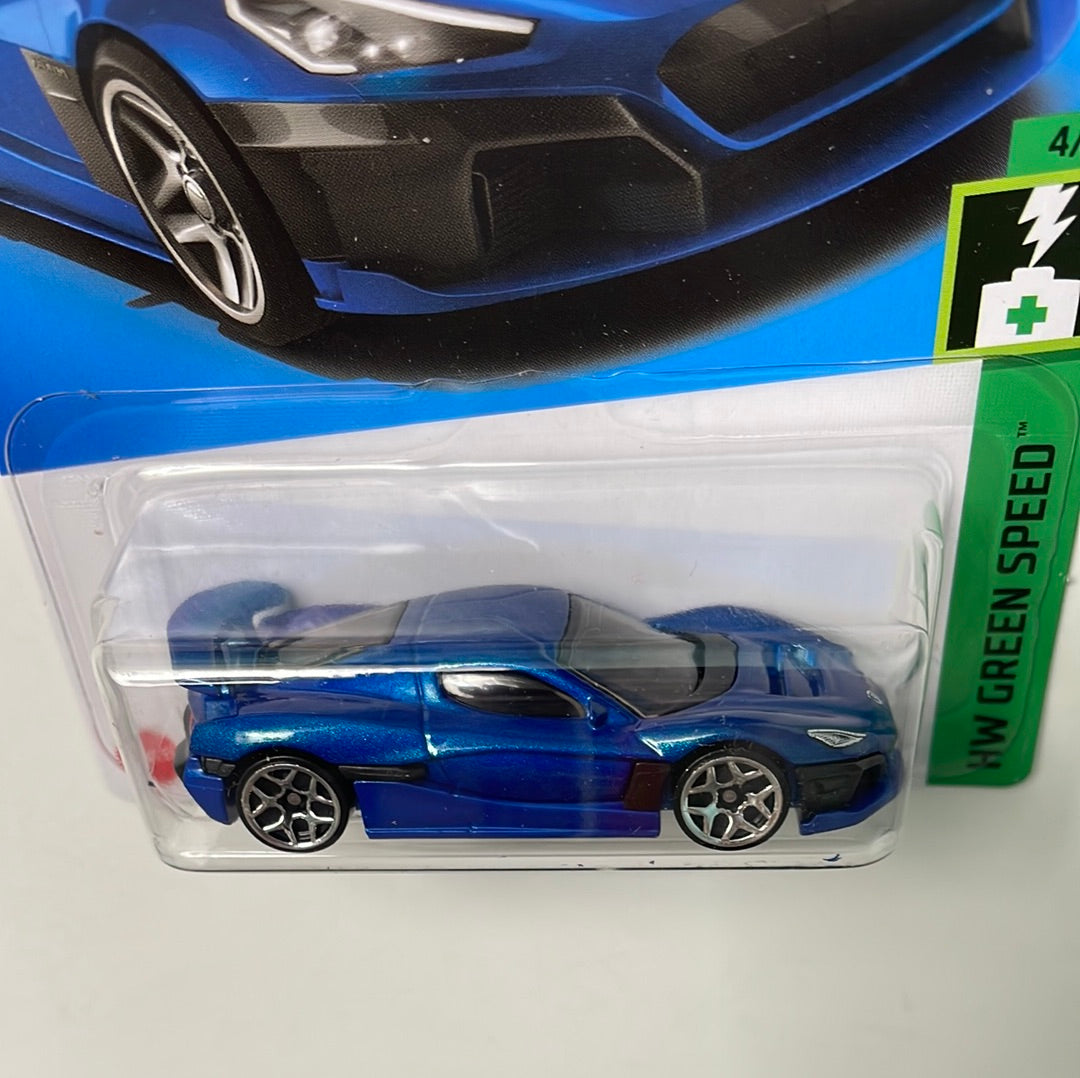 Hot Wheels 1/64 Rimac Nevera Blue - Damaged Box