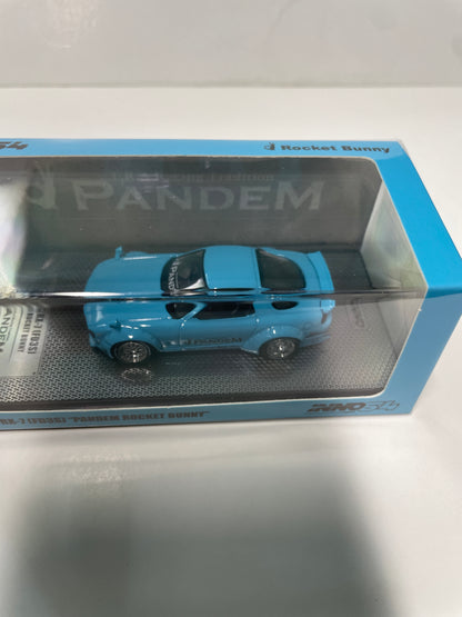 Inno64 1/64 Mazda RX-7 (FD3S) Pandem Rocket Bunny Tiffany Blue - IN64-RX7FDP-TIFBLU