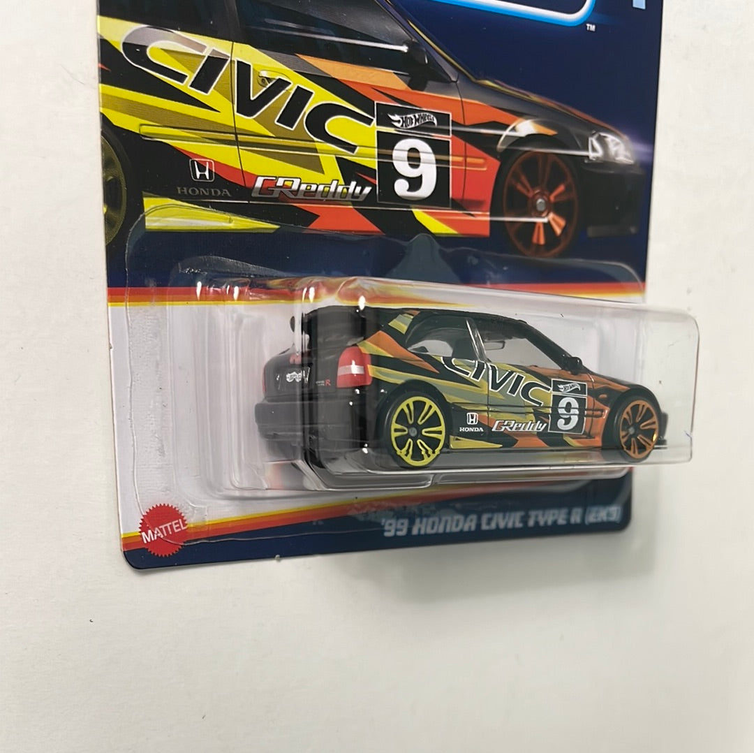 Hot Wheels 1/64 Neon Speeders ‘99 Honda Civic Type R (EK9)