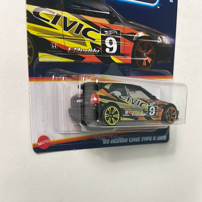 Hot Wheels 1/64 Neon Speeders ‘99 Honda Civic Type R (EK9)