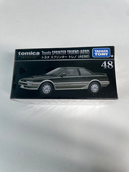 Tomica Premium 1/60 Toyota Sprinter Trueno (AE92) #48 Black - 99537