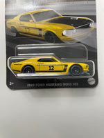 Hot Wheels 1/64 Vintage Racing Club 1969 Ford Mustang Boss 302 Yellow