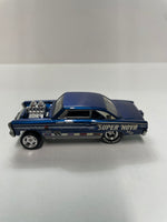 *Loose* Hot Wheels 1/64 Car Culture ‘66 Chevy Super Nova Blue