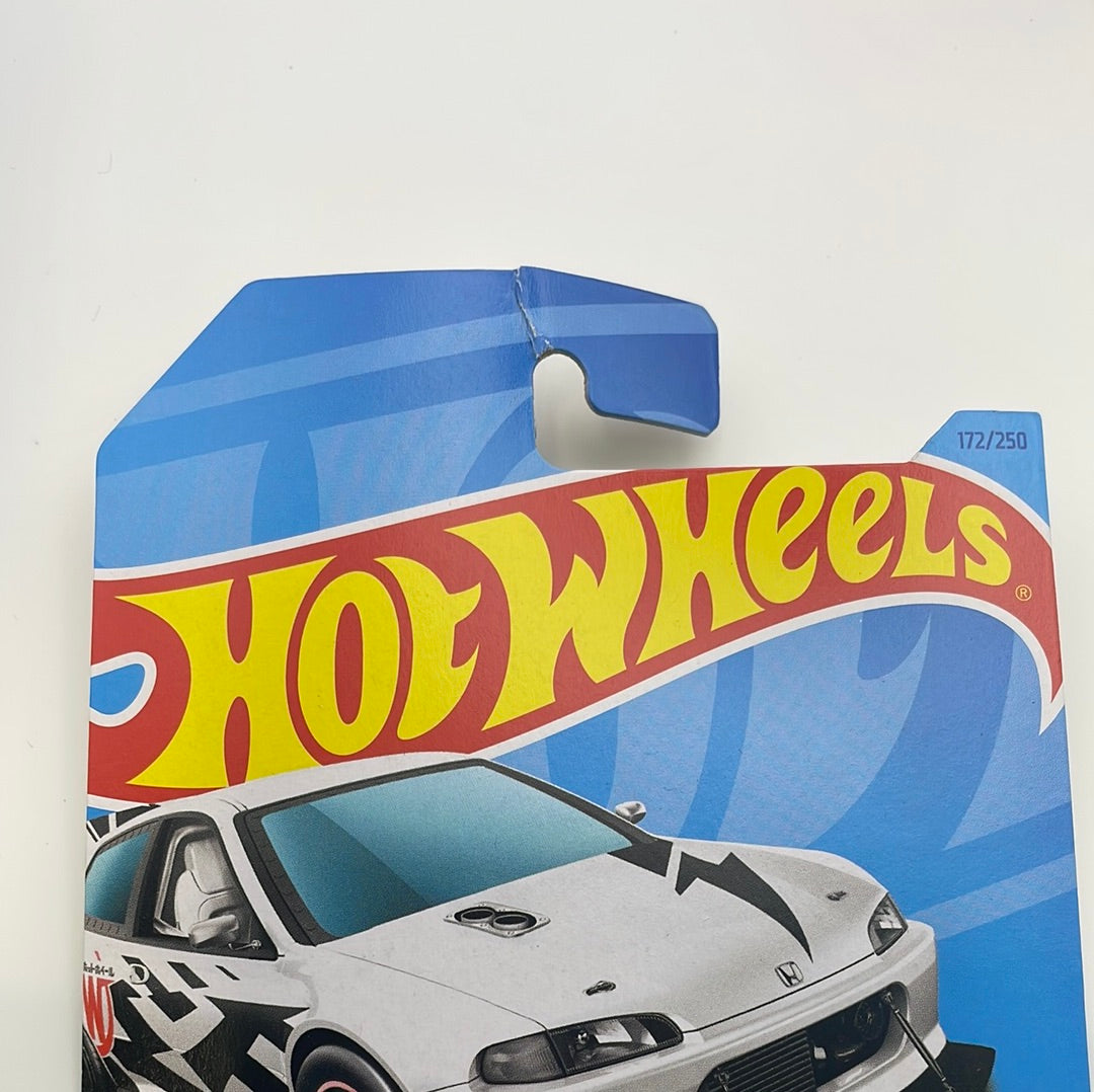 *Japan Card* Hot Wheels 1/64 Honda Civic Custom White - Damaged Card