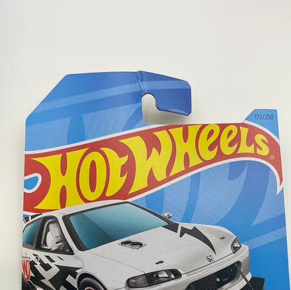 *Japan Card* Hot Wheels 1/64 Honda Civic Custom White - Damaged Card