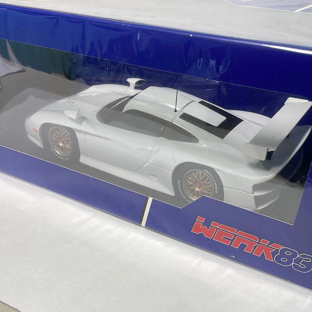 1/18 Werk83 Porsche 911 GT1 Plain Body Edition White 1997