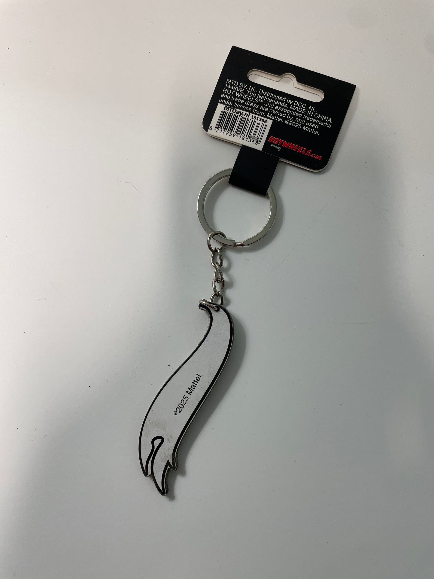 Hot Wheels Key Chain White & Black - 181368