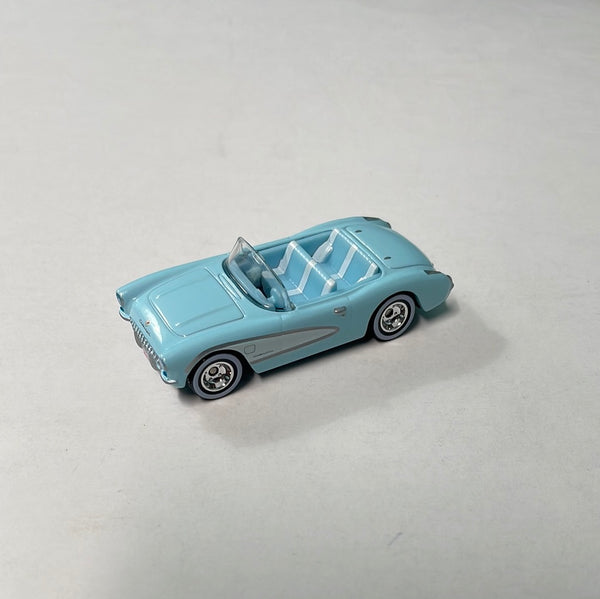 *Loose* Hot Wheels 1/64 Baby Blue 1956 Corvette Blue Barbie