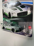 Hot Wheels 1/64 Car Culture Race Day 2018 Bentley Continental GT3 White & Green