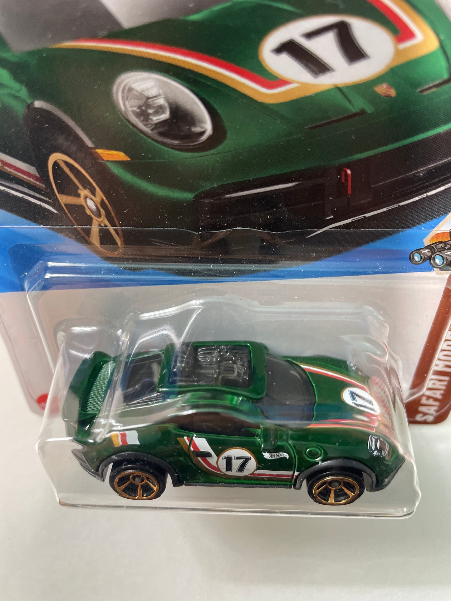 Hot Wheels 1/64 Porsche 911 Rallye #17 Green