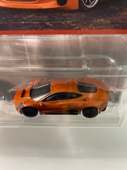 Hot Wheels 1/64 Premium Car Culture 2 Pack Spectre 007 Aston Martin DB10 Silver & Jaguar C-X75 Orange - JBL04