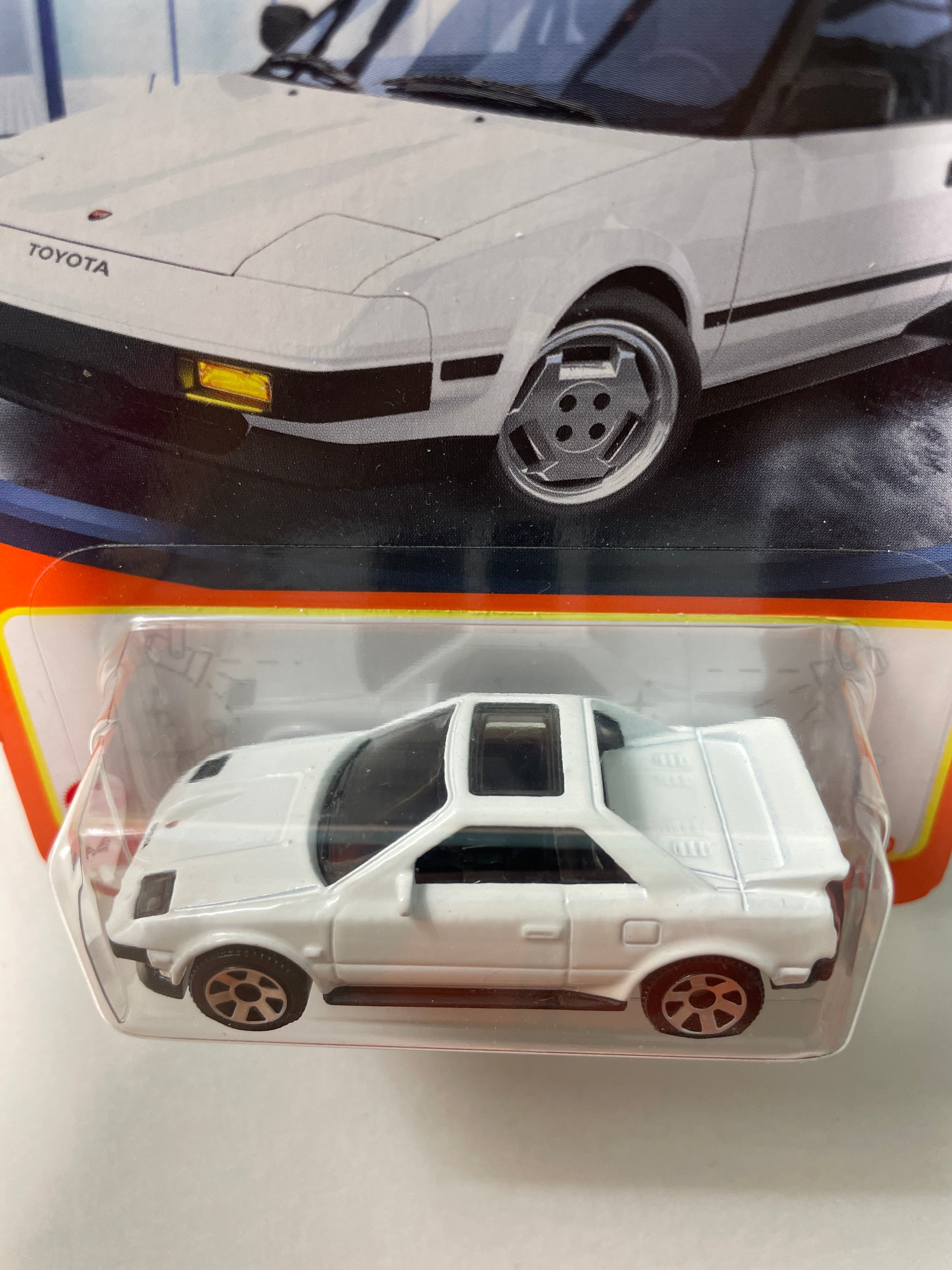 マッチ Matchbox 1/64 1984 Toyota MR2 AW11 (Close Headlights) White