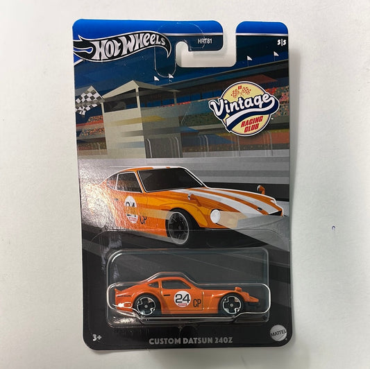 Hot Wheels 1/64 Vintage Racing Club Custom Datsun 240Z Orange