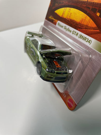 Hot Wheels 1/64 39th Annual Collectors Convention Los Angeles Dinner Car Nissan Skyline GT-R (BNR34) Green