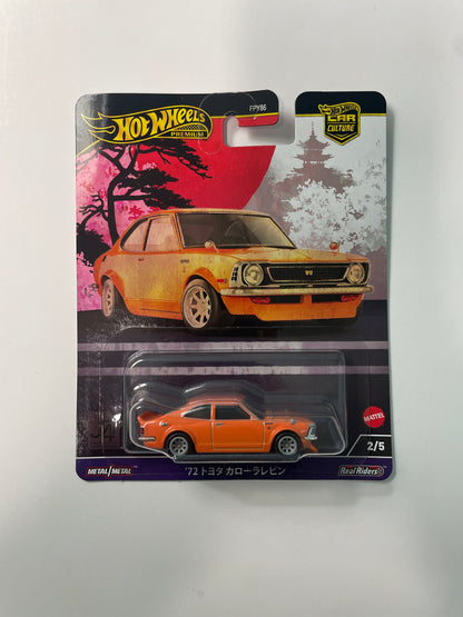 Hot Wheels 1/64 Car Culture Japan Historics 4 ‘72 Toyota Corolla Levin Orange - HRV69
