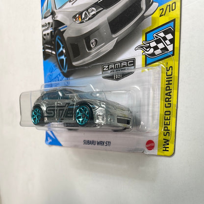 Hot Wheels 1/64 Zamac Subaru WRX STI - Damaged Card