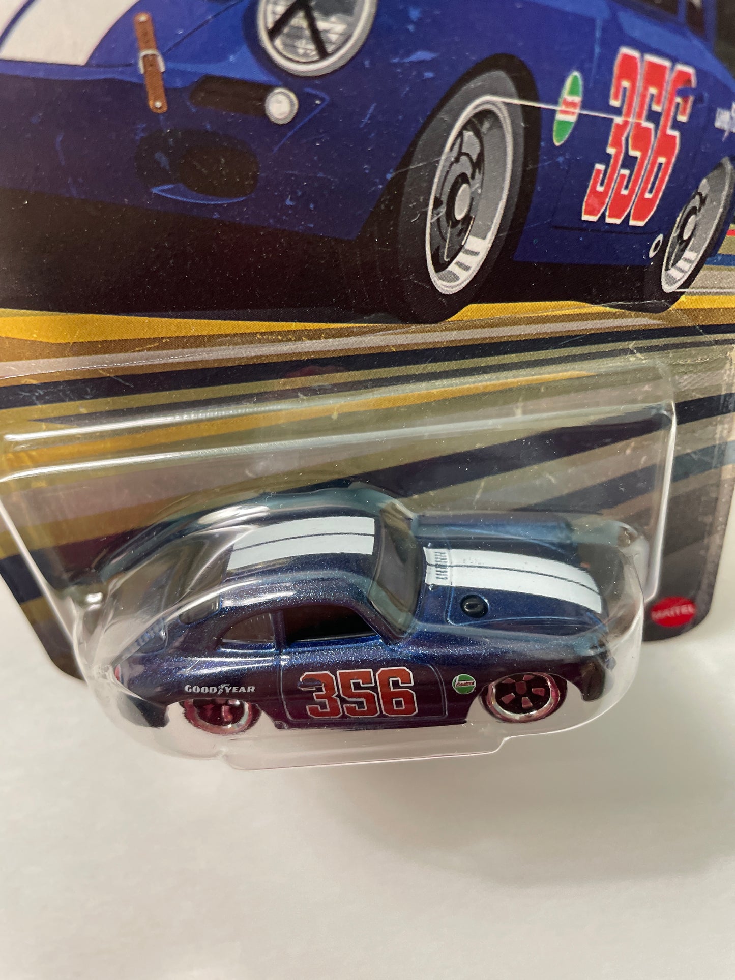 Hot Wheels 1/64 Silver Series Vintage Club 1968 Porsche 356 Outlaw Blue - JKY28