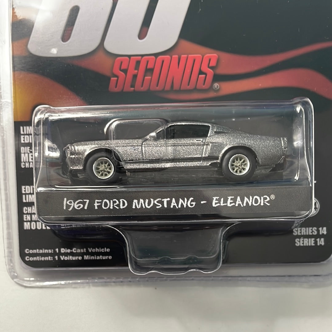 Greenlight Hollywood 1/64 Gone In 60 Seconds 1967 Ford Mustang - Eleanor Grey - 44742