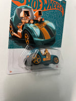 Hot Wheels 1/64 Pearl & Chrome Tooned Twin Mill Teal & Gold