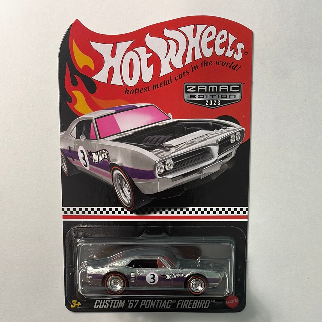 Hot Wheels 1/64 2023 Mail In Zamac Custom ‘67 Pontiac Firebird Chrome & Purple