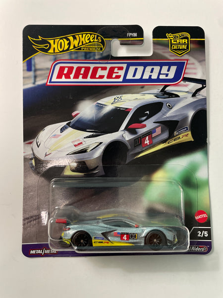 Hot Wheels 1/64 Car Culture Race Day Corvette C8.R Silver