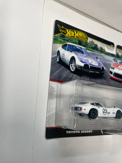 Hot Wheels 1/64 Premium Car Culture 2 Pack Toyota 2000GT & Toyota Supra White - JBL03