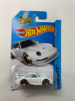 Hot Wheels 1/64 Porsche 993 GT2 White - Damaged Card