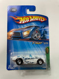 Hot Wheels 1/64 Treasure Hunt 1958 Corvette (Normal Tire) White & Blue