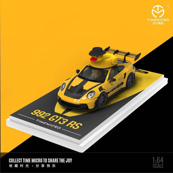 Time Micro 1/64 Porsche 992 GT3 RS Yellow & Black