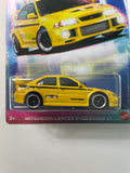 Hot Wheels 1/64 90s Street Scene Mitsubishi Lancer Evolution VI Yellow - Damaged Card