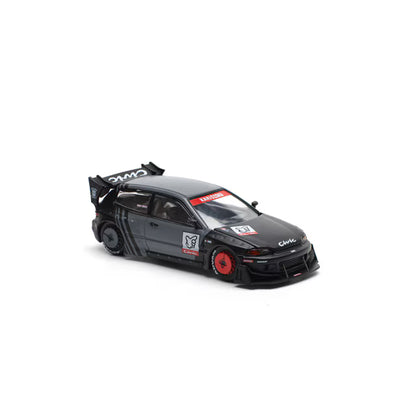 Pop Race 1/64 Pandem Honda Civic EG6 Black - PR64-0163