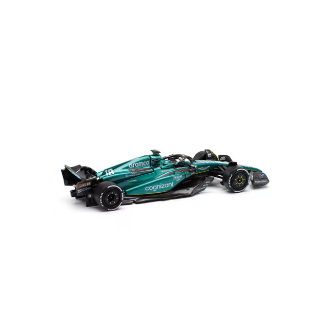 Pop Race 1/64 Aston Martin Aramco AMR23 #18 Black & Green - PR64-0234
