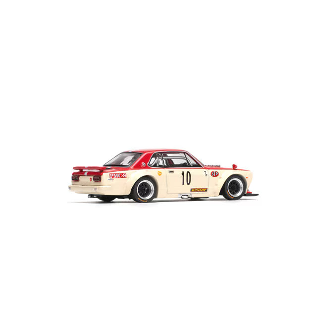 Pop Race 1/64 Nissan Skyline GT-R V8 Drift Hakosuka Watanabe Red - PR64-0075