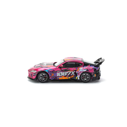 Pop Race 1/64 Darwin PRO 66G WBK Supra (A90) - 1087X LION DANCE Pink - PR64-0285