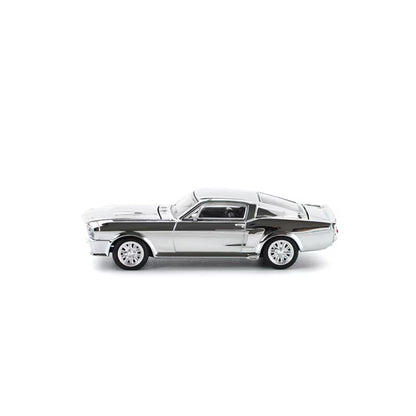 Pop Race 1/64 Ford Shelby Mustang GT500 Chrome - PR64-0312