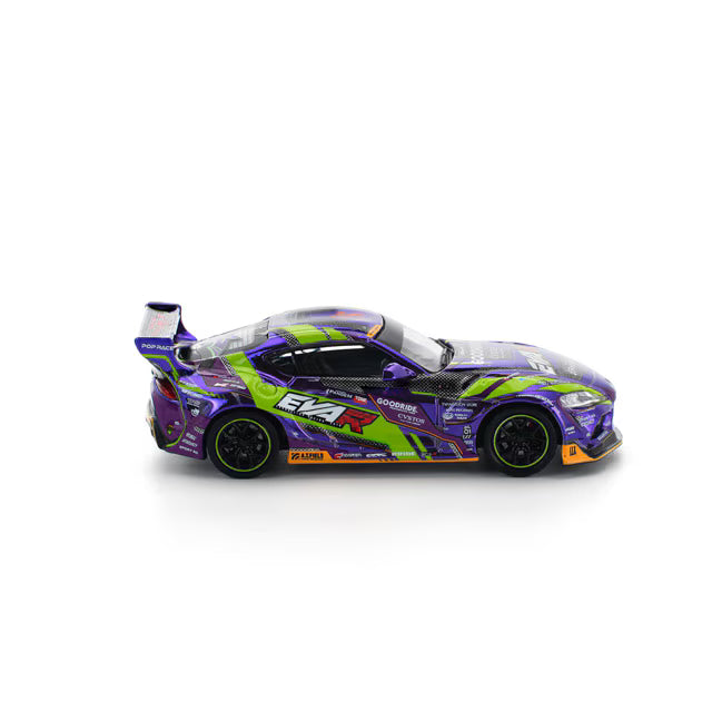Pop Race 1/64 EVA RT Test Type-01 Goodride Pandem GR Toyota Supra Purple - PR64-0311