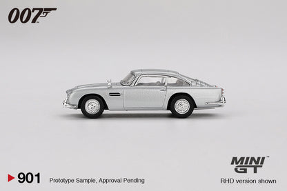 Mini GT 1/64 James Bond 007 Japan Blister Aston Martin DB5 “Thunderball” Silver - MGT00901-007J