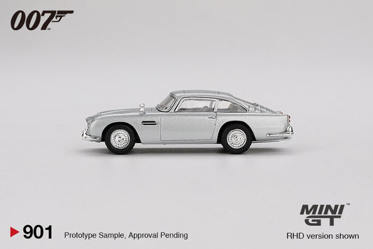 Mini GT 1/64 James Bond 007 Japan Blister Aston Martin DB5 “Thunderball” Silver - MGT00901-007J