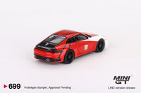 Mini GT 1/64 Porsche 911 (992) Carrera S Safety Car 2023 IMSA Daytona 24 Hrs Red & White