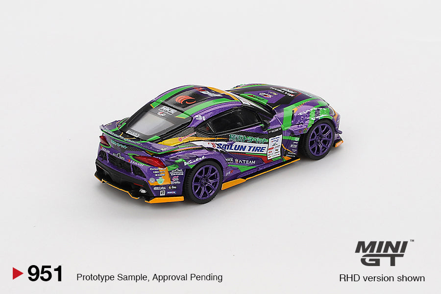 Mini GT 1/64 Toyota GR Supra KUHL 2021 D1GP EVANGELION RACING Purple - MGT00951-BL